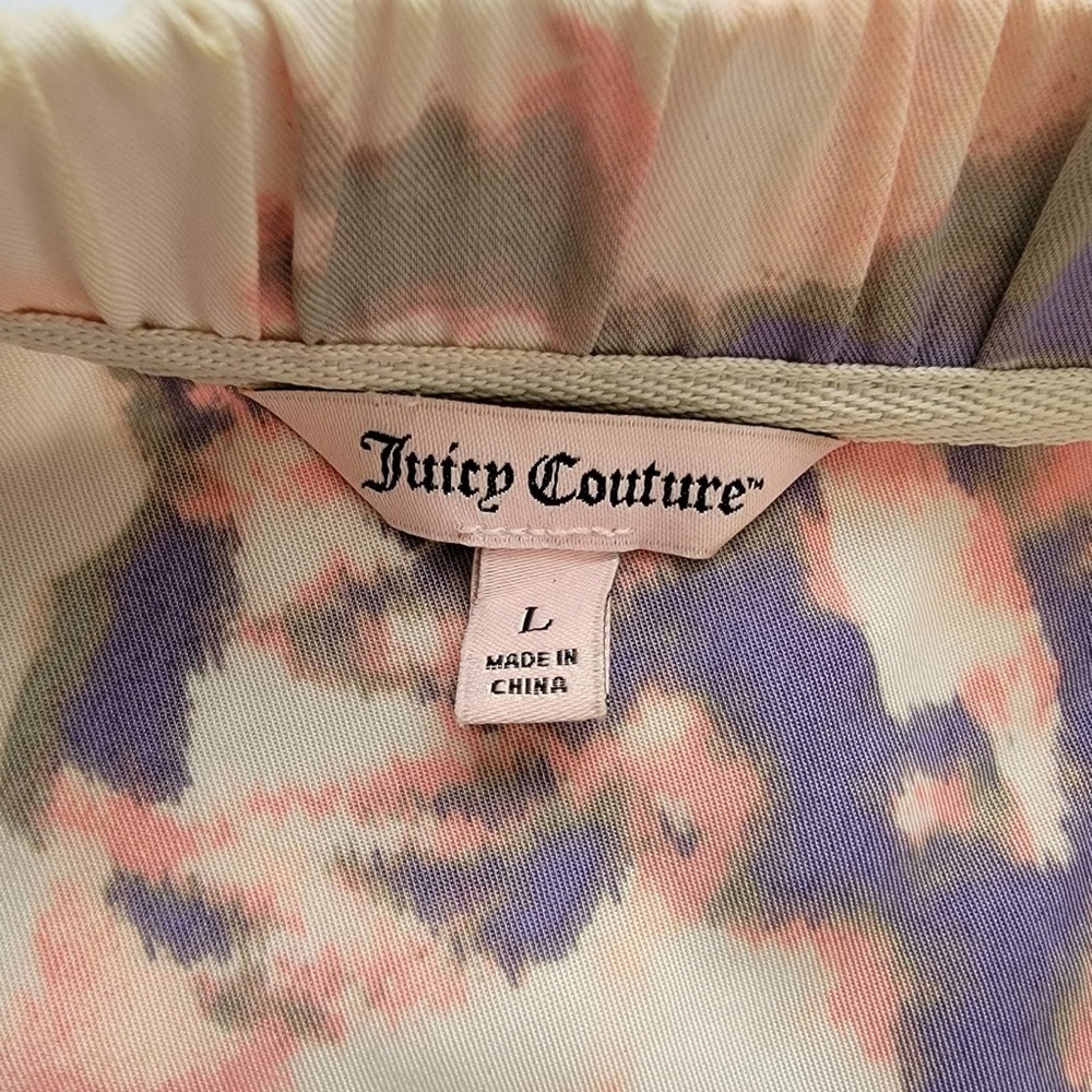 Juicy Couture Floral - Tye Dye Bomber Jacket | Size Large - Picture 6 of 10